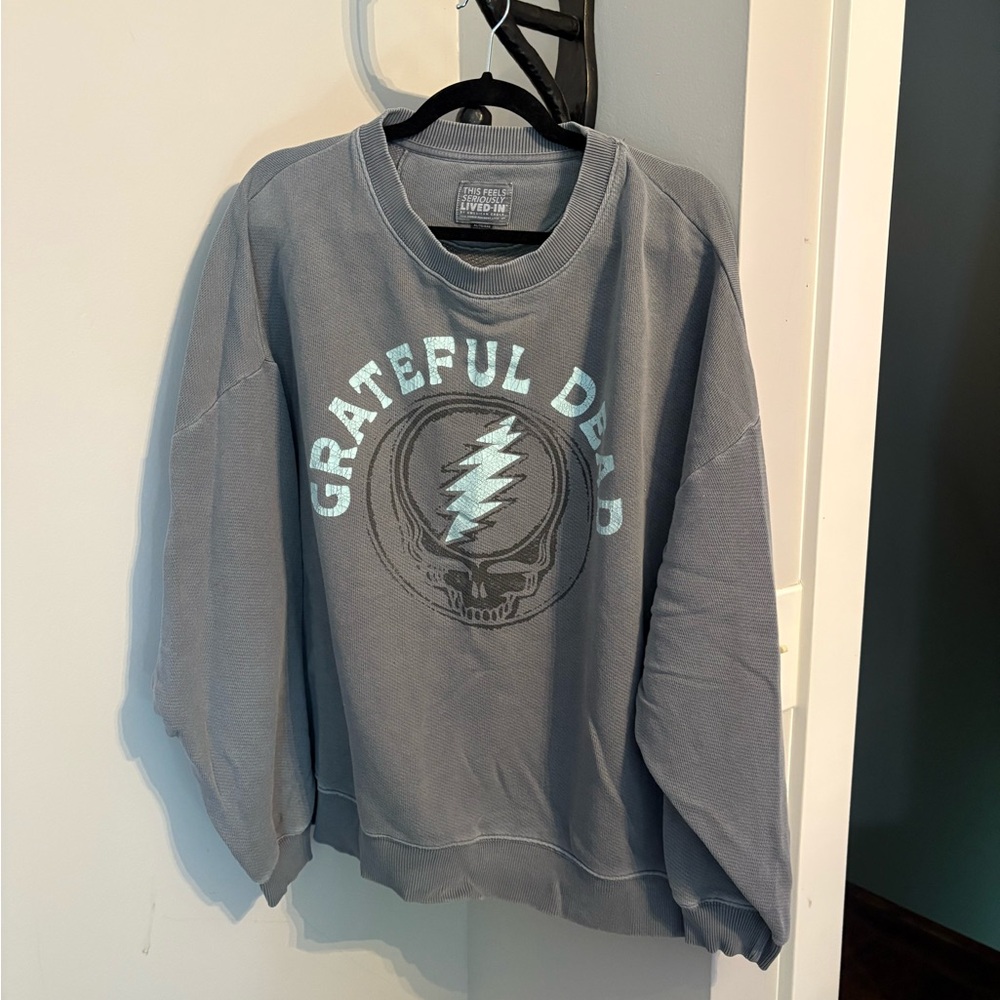 American Eagle Outfitters Gray Grateful Dead Sweatshirt